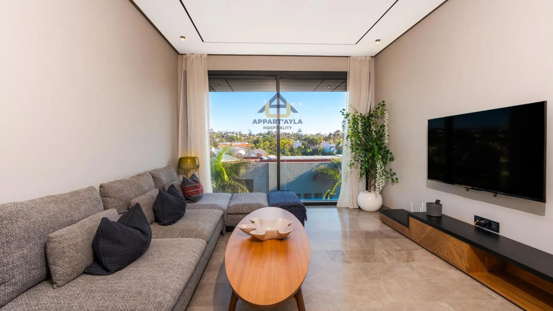 Daire Bright Spacious Suite- By Appart'Ayla Kazablanka Fas